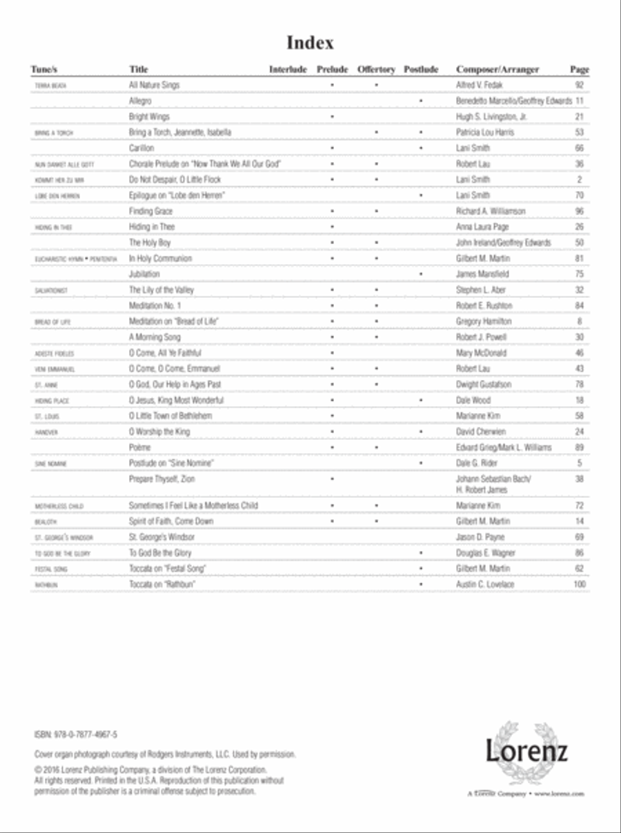 The Organist's Library, Vol. 60 Organ Solo scores gallery preview page 2