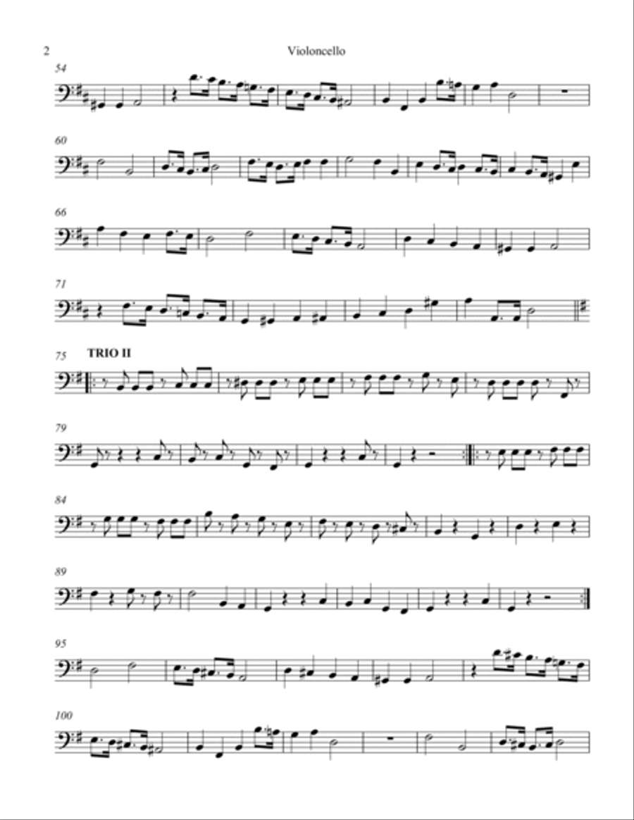 March Op. 108 String Orchestra scores gallery preview page 5