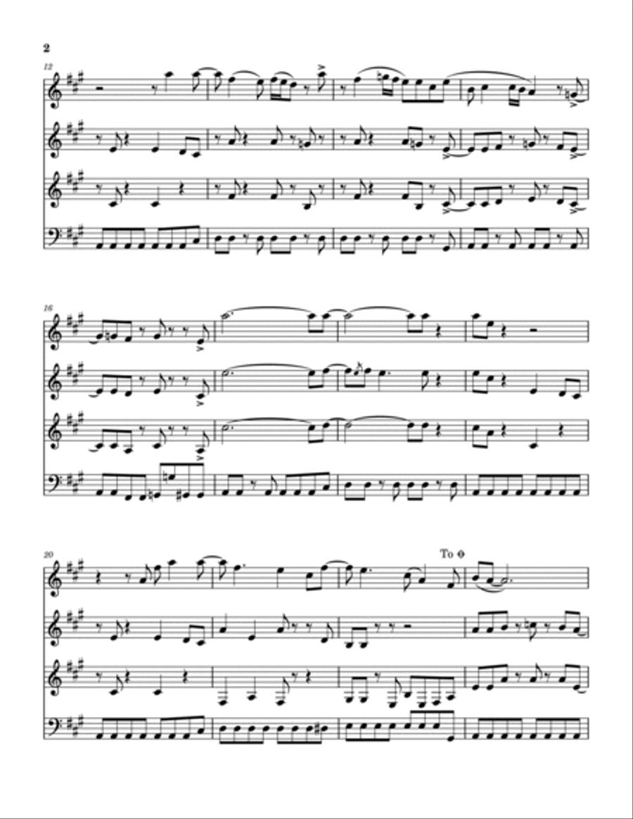I'm Almost Ready I'm Almost Ready Woodwind Quartet scores gallery preview page 3