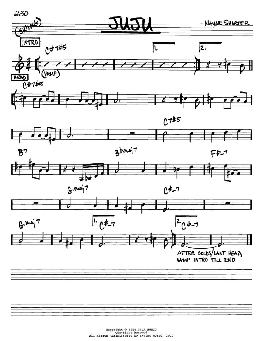 Juju Piano scores gallery preview page 1