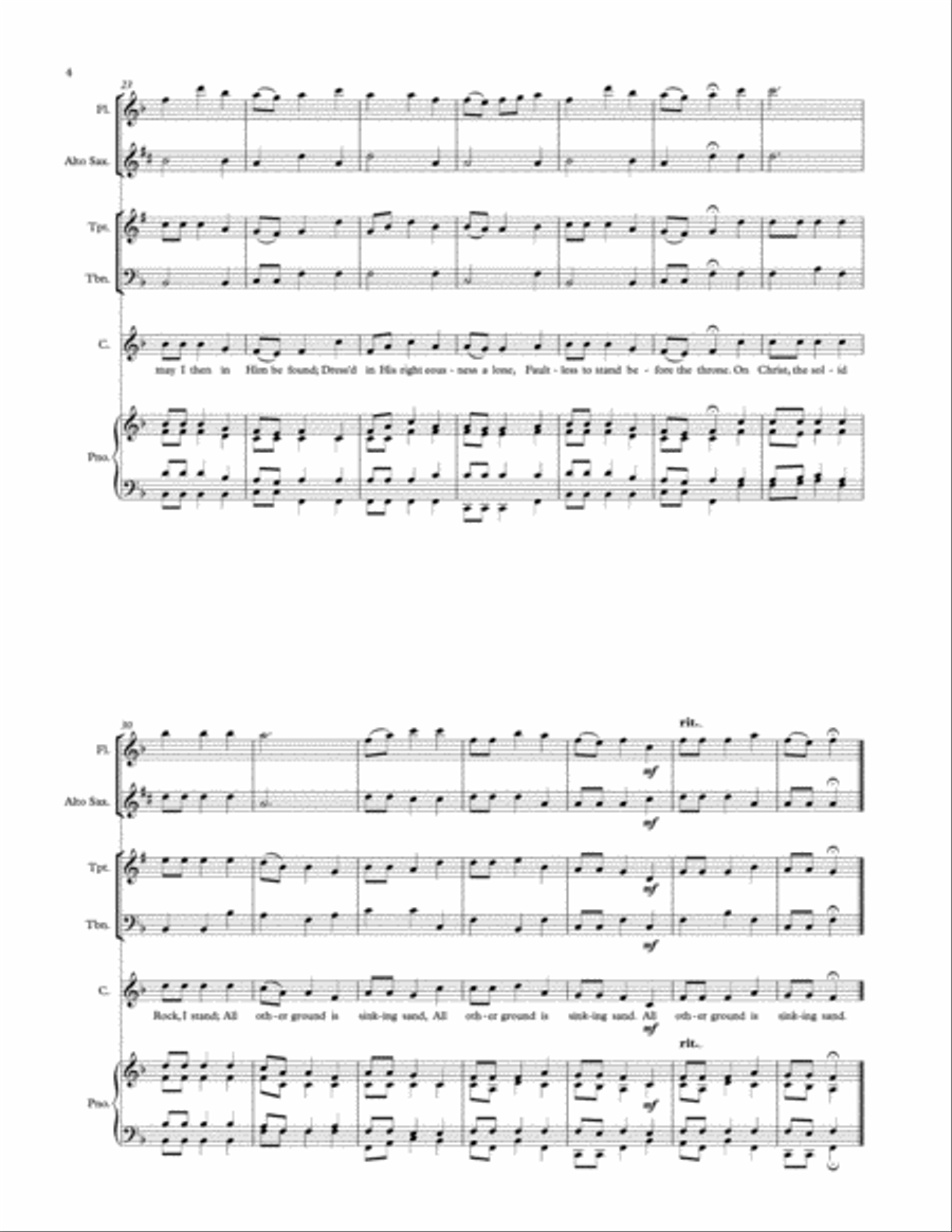 The Solid Rock Unison Choir scores gallery preview page 4