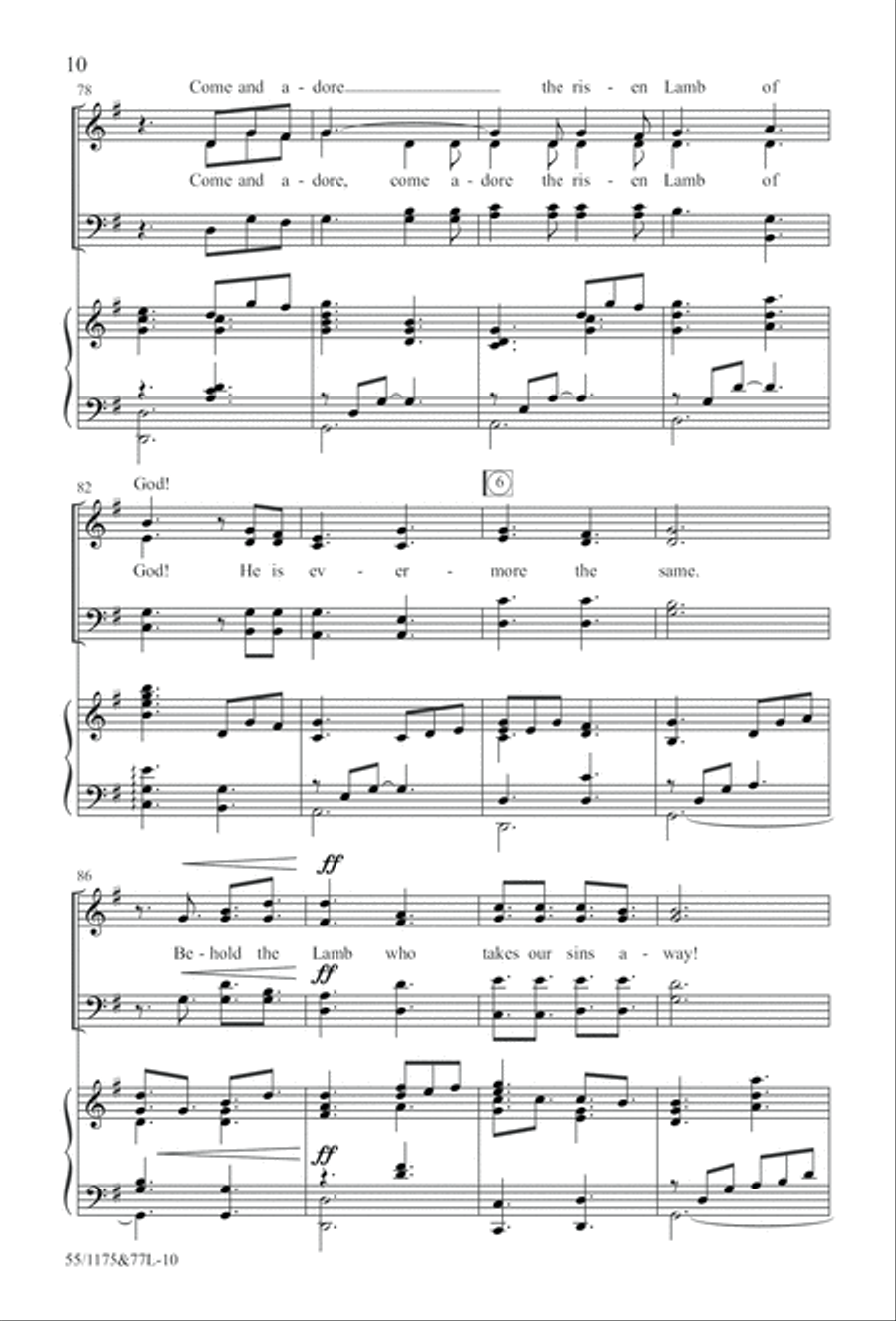Behold the Lamb! 4-Part scores gallery preview page 11
