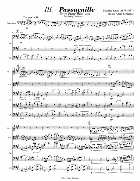Ravel - Passacaglia for String Orchestra