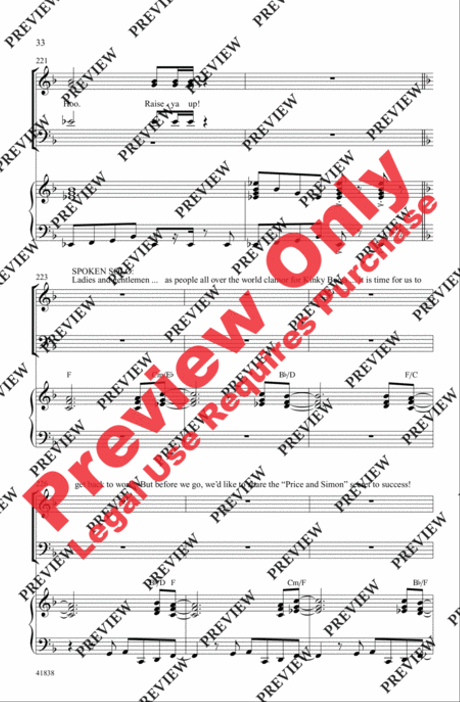 Kinky Boots - SoundTrax CD (CD only) Choir scores gallery preview page 32