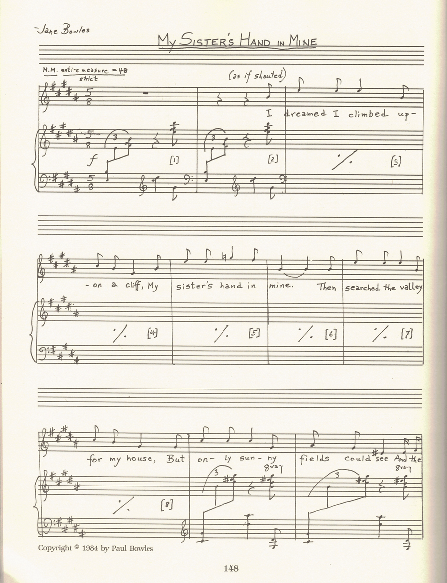 My Sister's Hand in Mine Piano, Vocal scores gallery preview page 1