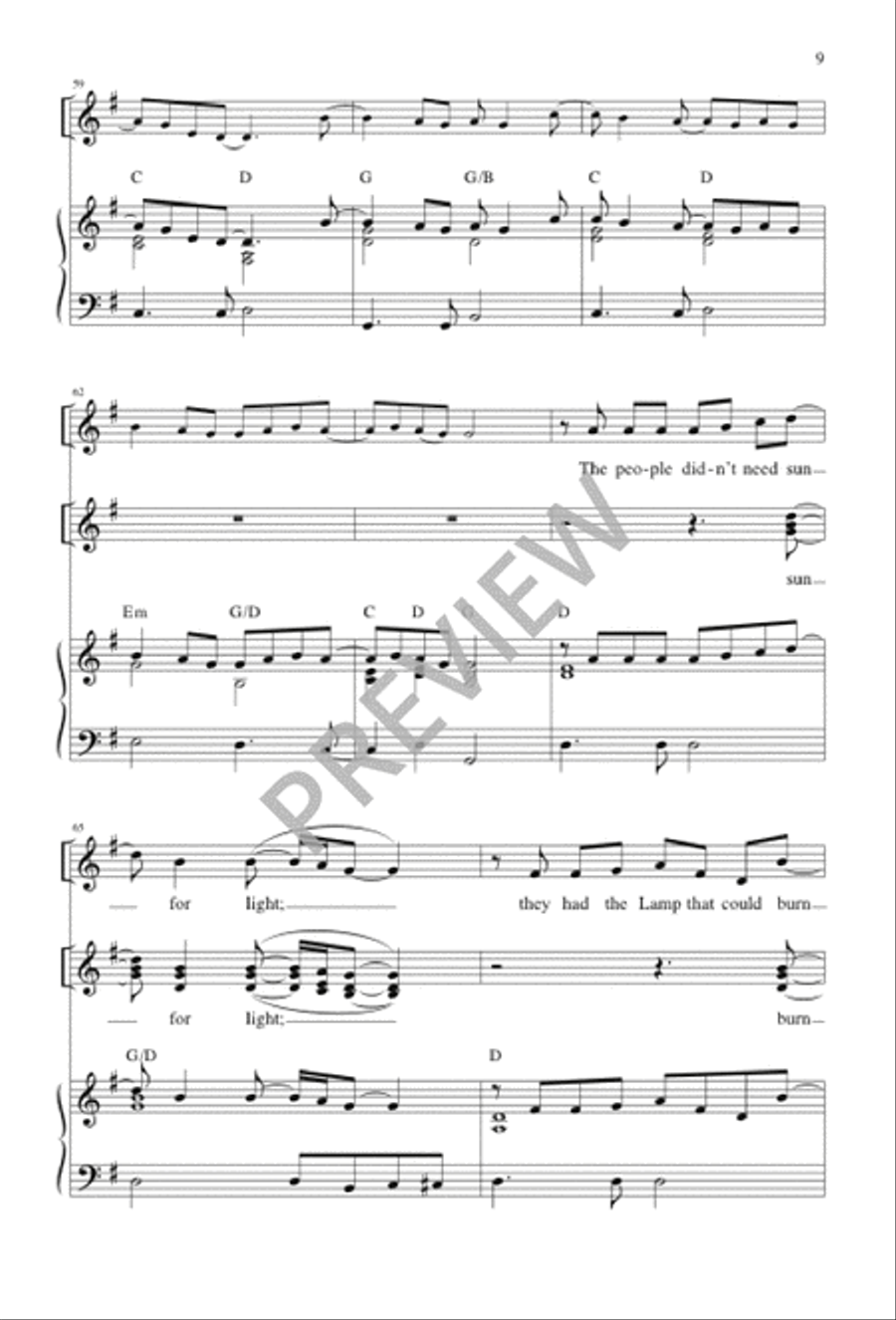I Saw a River 3-Part scores gallery preview page 8