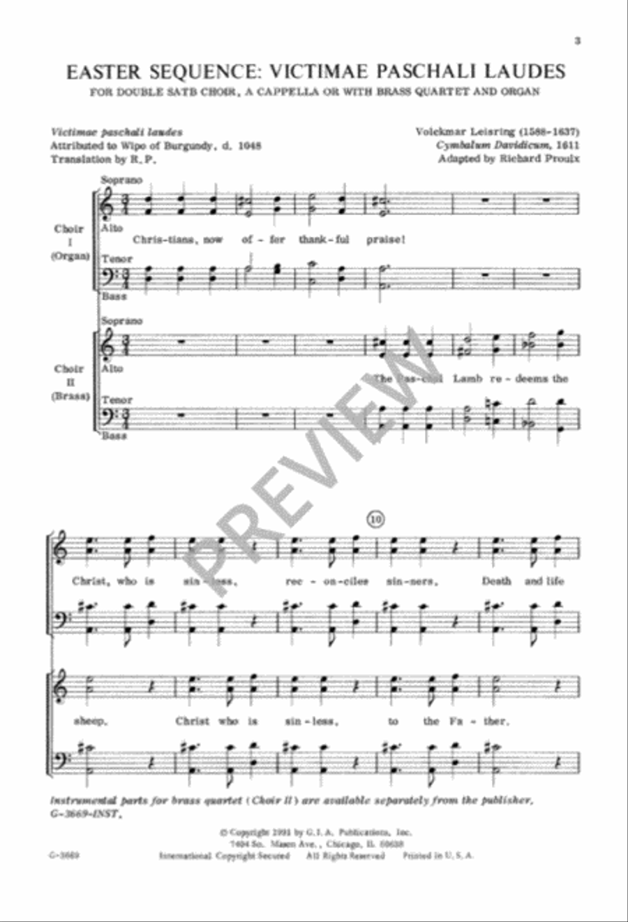 Easter Sequence 4-Part scores gallery preview page 4