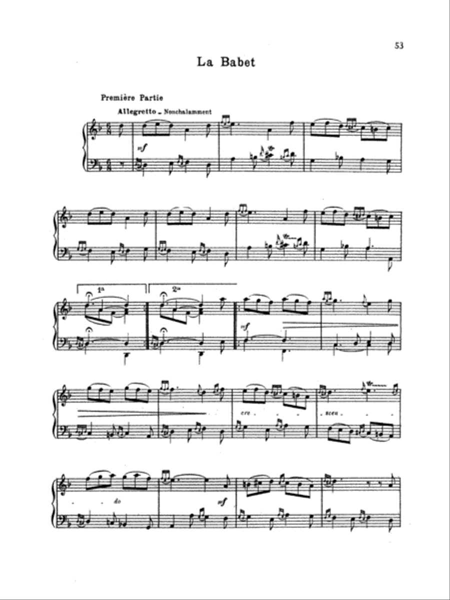 Couperin: Clavichord Pieces (Volume I) Piano Solo scores gallery preview page 1