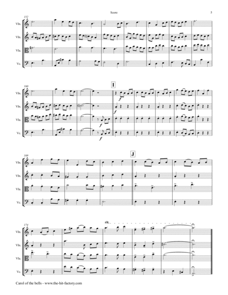 Carol of the Bells - Pentatonix style - String Quartet - Am