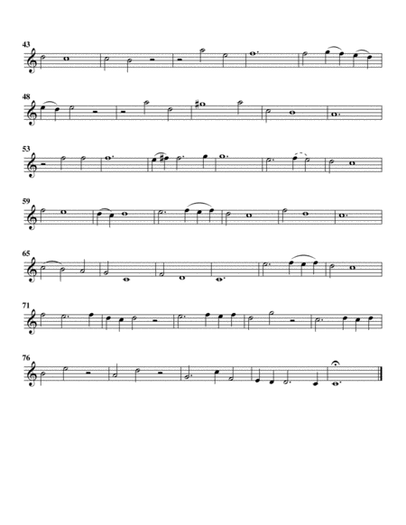 Aria: Verdi prati from Alcina (arrangement for 4 recorders)