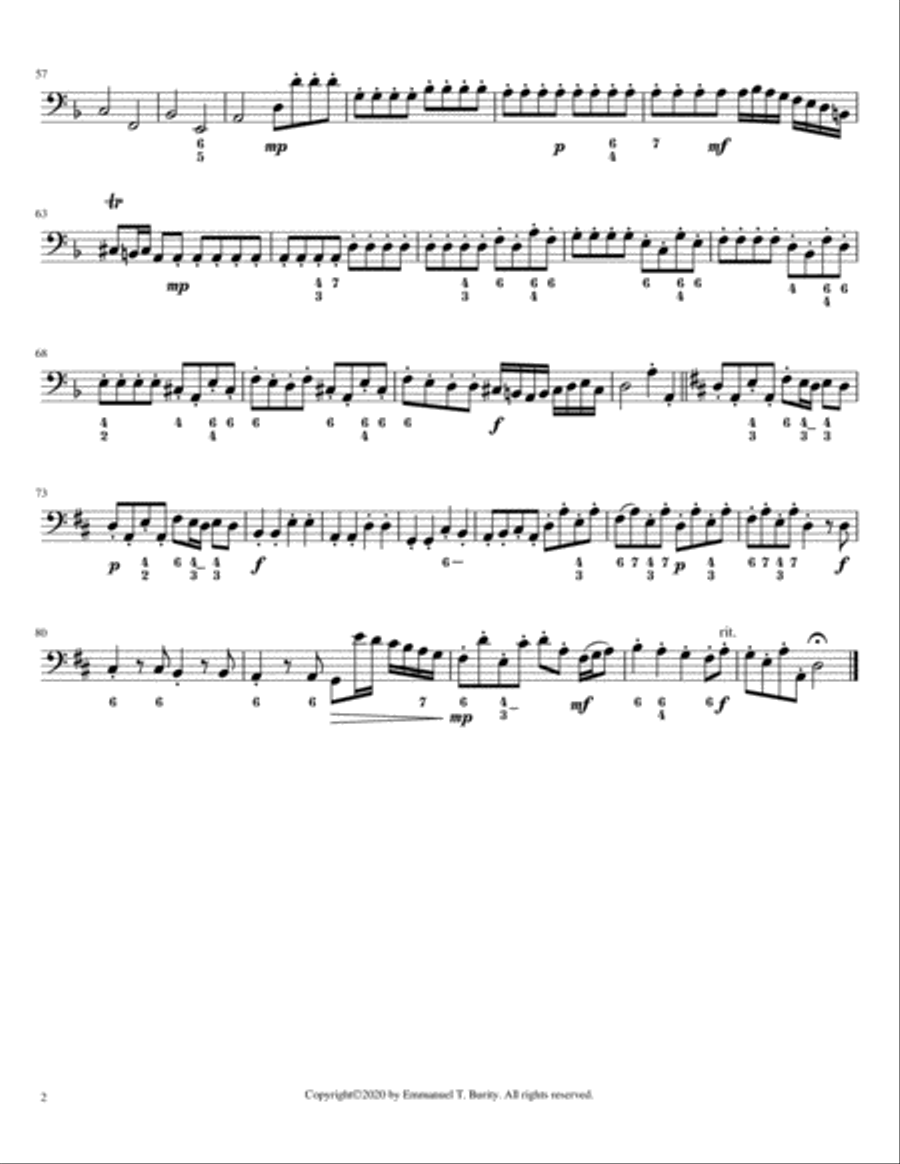 Concerto for Violin in D Major by Emmanuel Burity (1969- ) String Orchestra scores gallery preview page 4