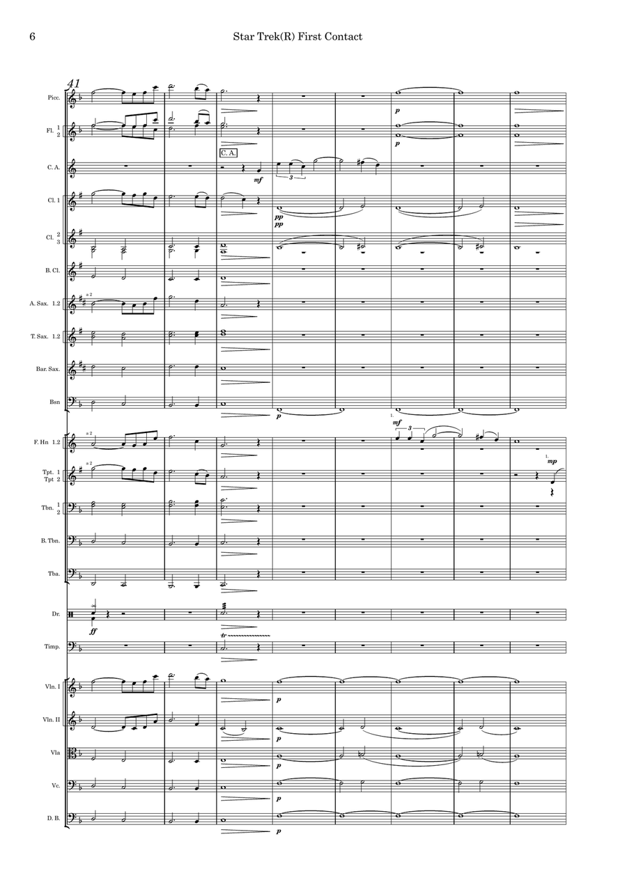 Star Trek(R) First Contact Full Orchestra scores gallery preview page 6