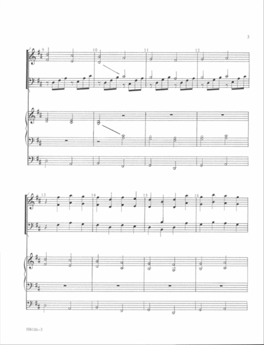 Pachelbel's Canon In D - full score Handbell Choir scores gallery preview page 3