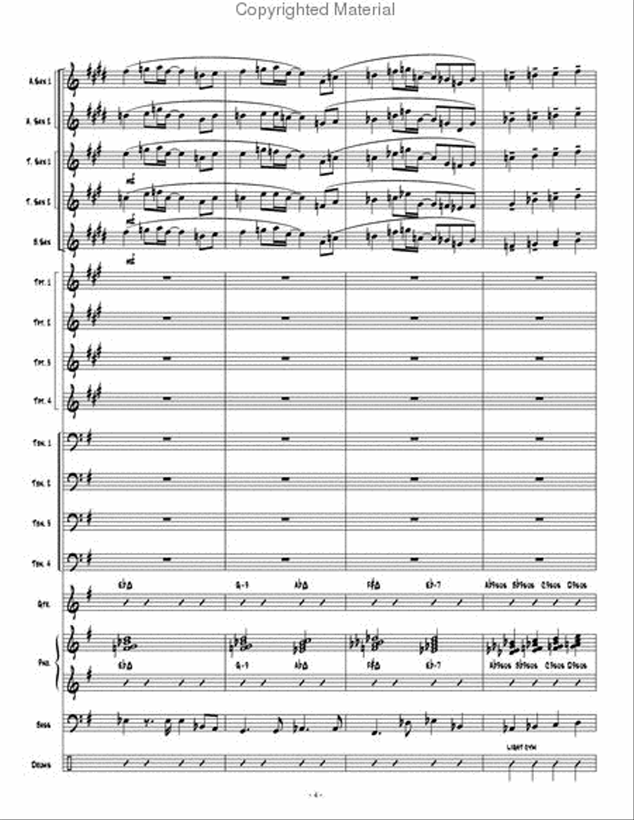 Going Home Jazz Ensemble scores gallery preview page 5
