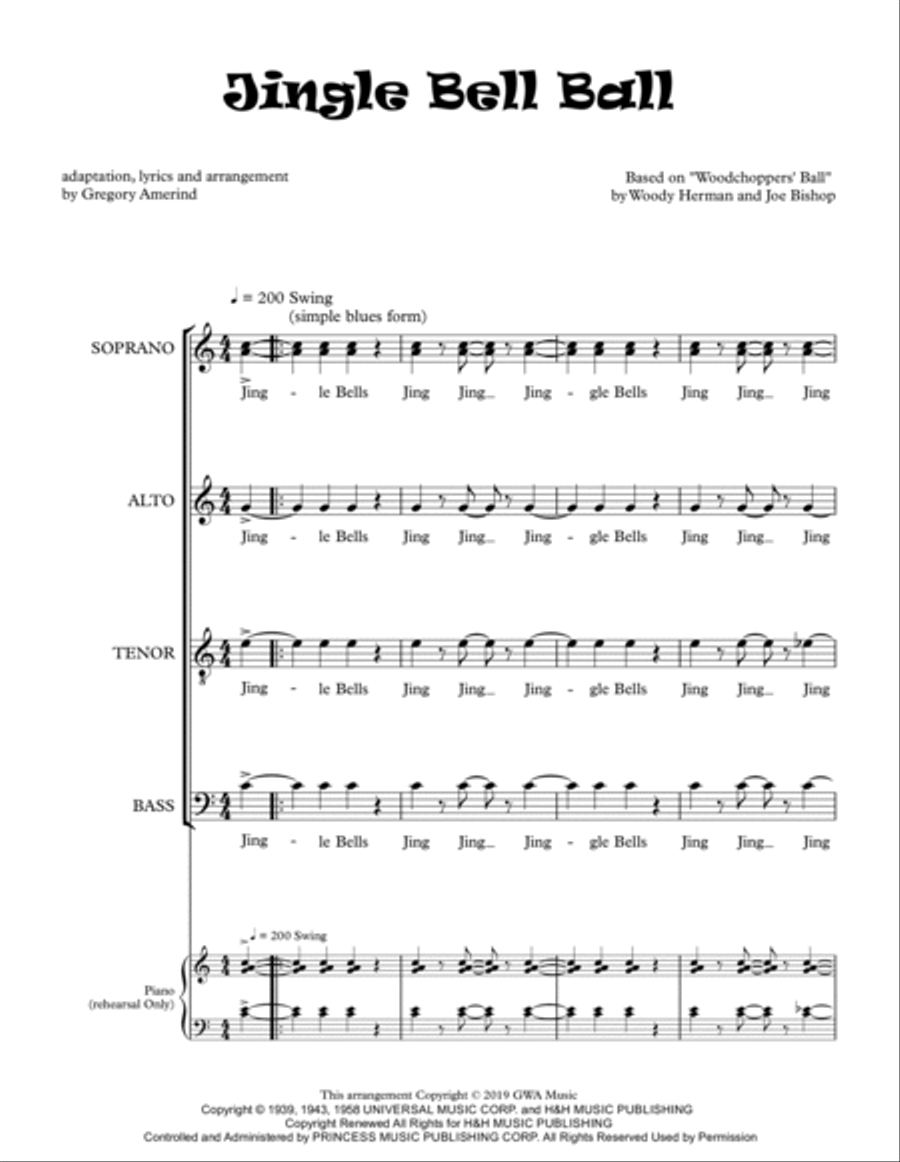 Woodchopper's Ball Woodchopper's Ball 4-Part scores gallery preview page 3