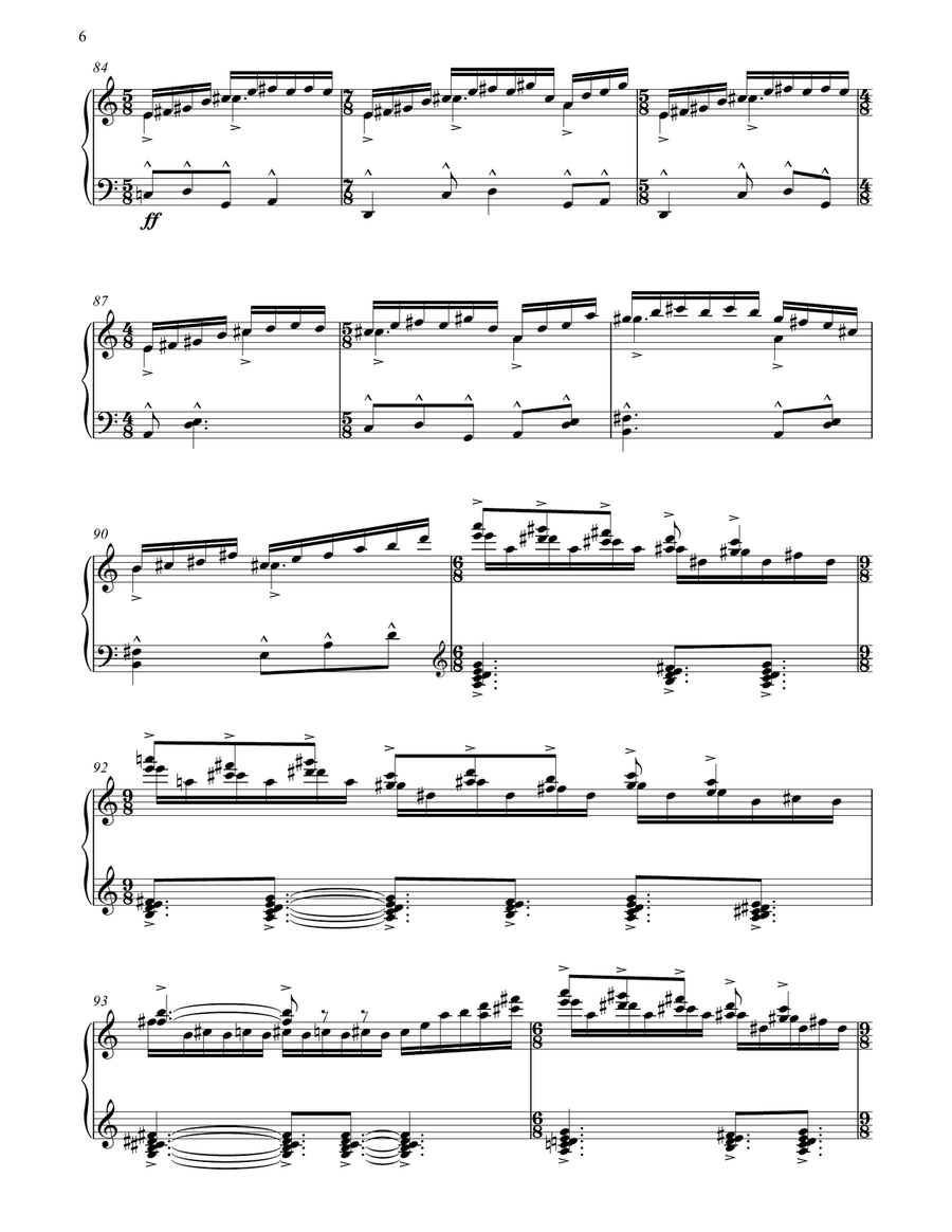 Tunstall Chimes, Study No. 10 - Hommage A Ravel Piano Method scores gallery preview page 6