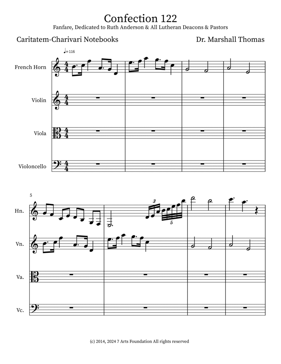 Confection 122 Horn scores gallery preview page 1