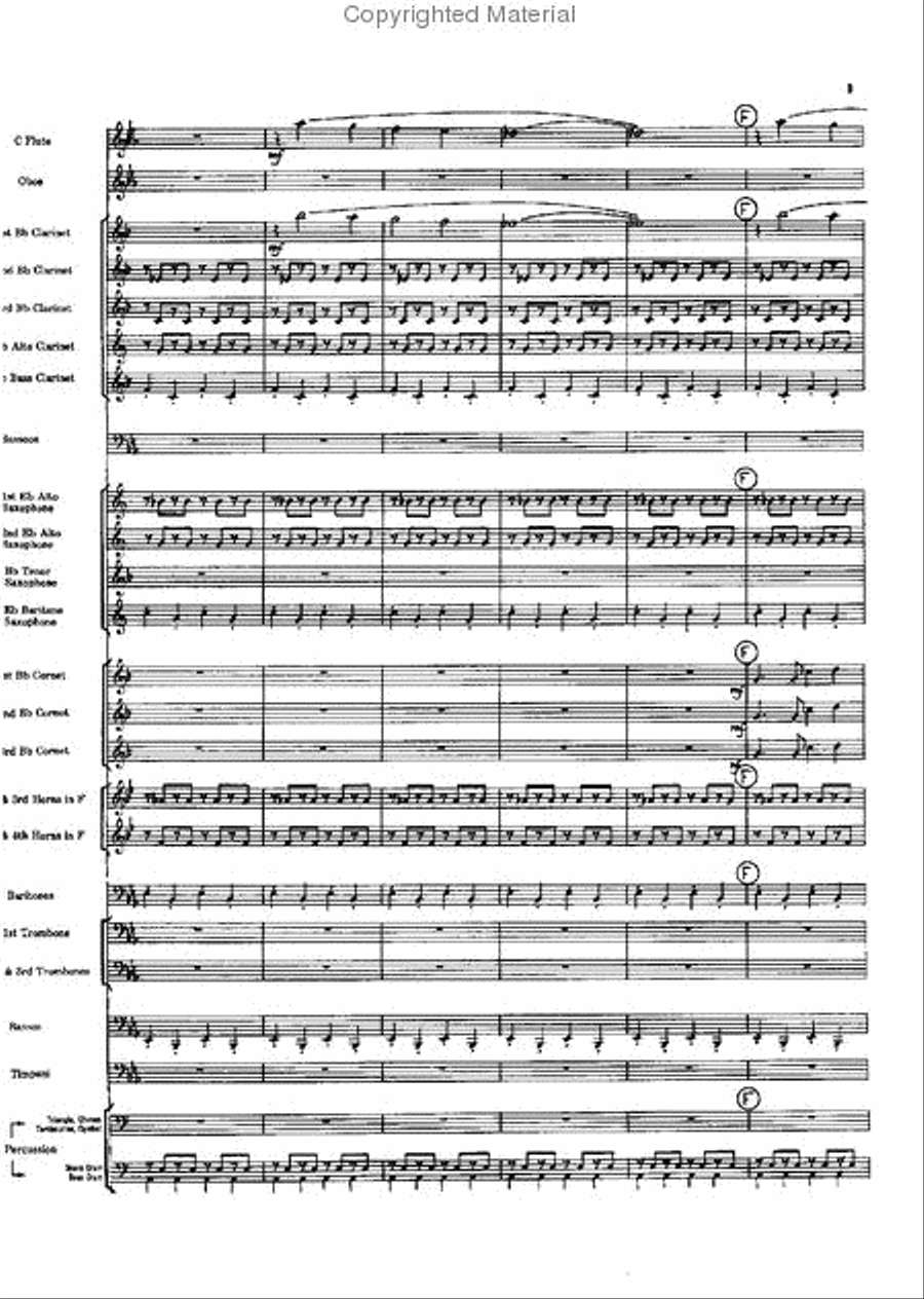 Short Prelude With Perspectives Concert Band scores gallery preview page 9