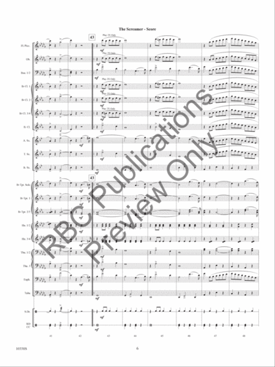 The Screamer The Screamer Concert Band scores gallery preview page 9
