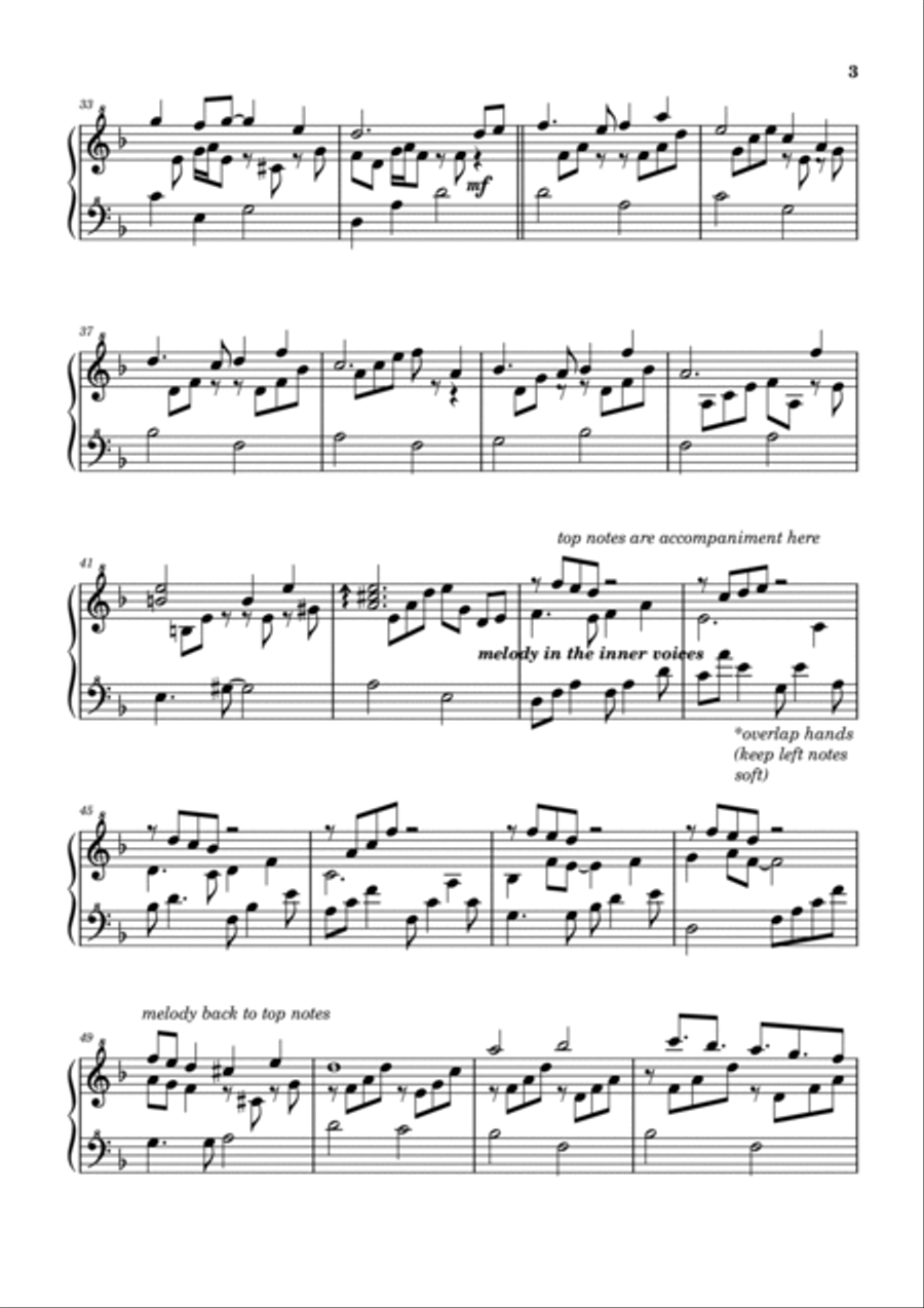 Ghibli Laputa Castle Music Box Version | Piano Sheet Music Score with note names Easy Piano scores gallery preview page 3