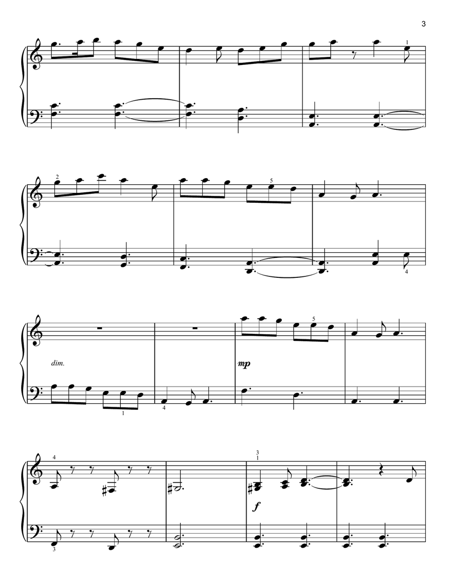 This Is Berk (from How To Train Your Dragon) Easy Piano scores gallery preview page 3