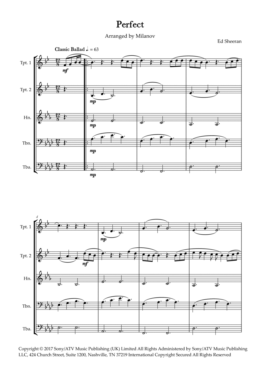 Perfect Horn scores gallery preview page 1