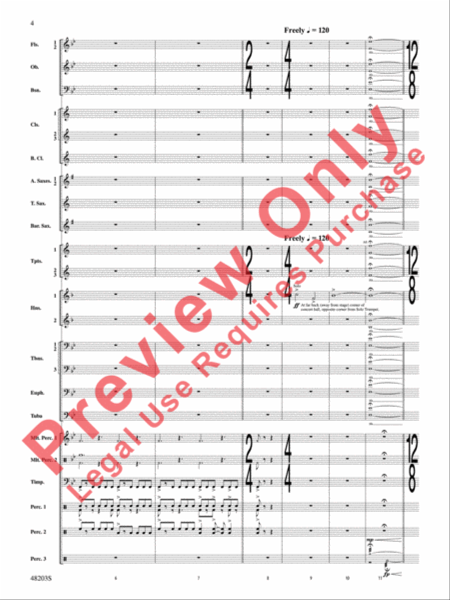 The Summoning The Summoning Concert Band scores gallery preview page 5