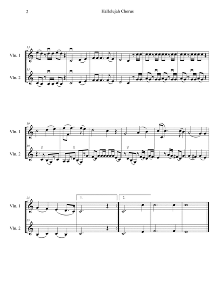 Hallelujah Chorus from Messiah (Violin Duet) image number null