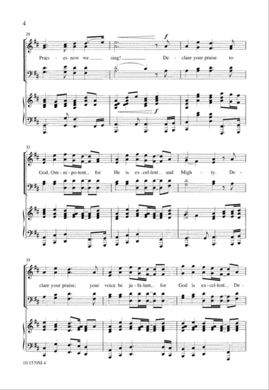 Declare Your Praise 4-Part scores gallery preview page 5
