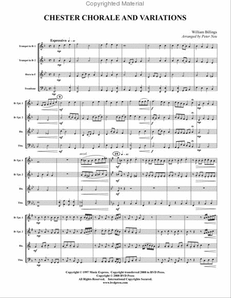 Festive Brass Album Brass Quartet scores gallery preview page 2