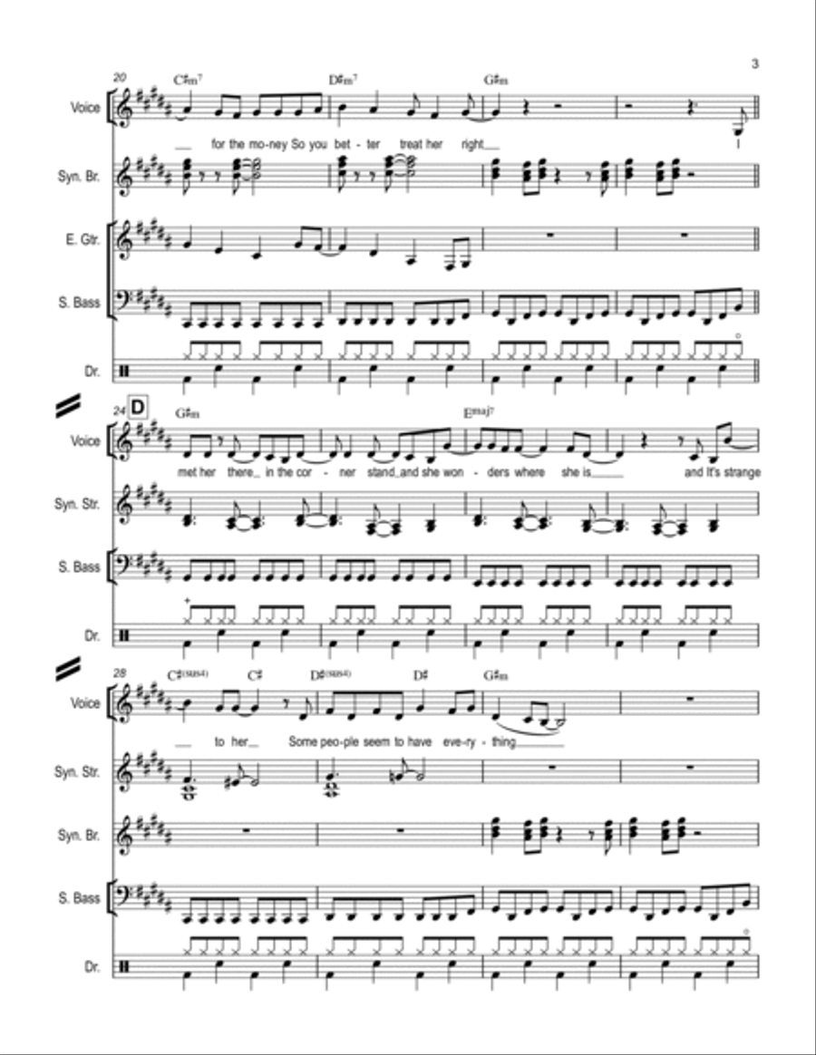 She Works Hard For The Money Small Ensemble scores gallery preview page 3