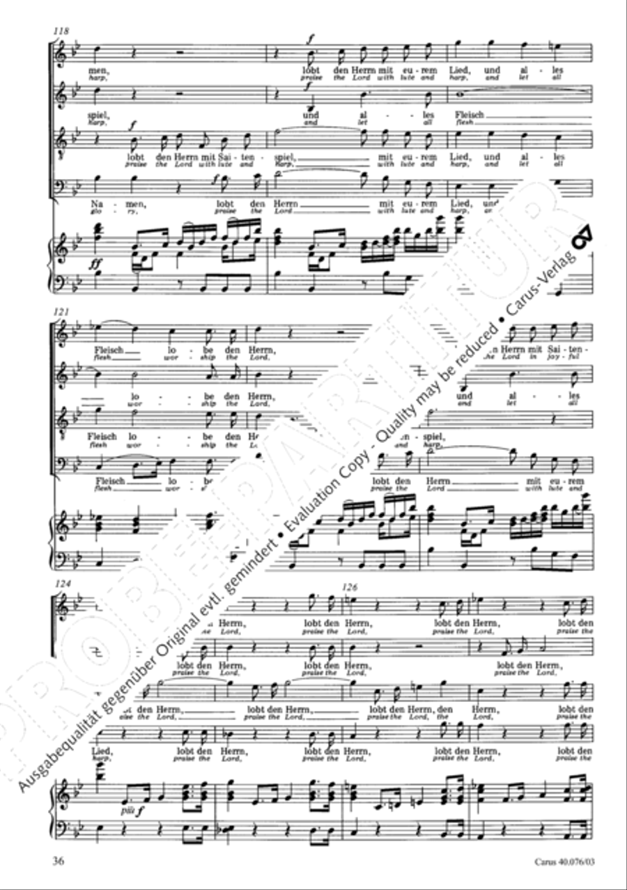 Hymn of Praise, MWV A 18 Hymn of Praise, MWV A 18 SSAATB scores gallery preview page 37