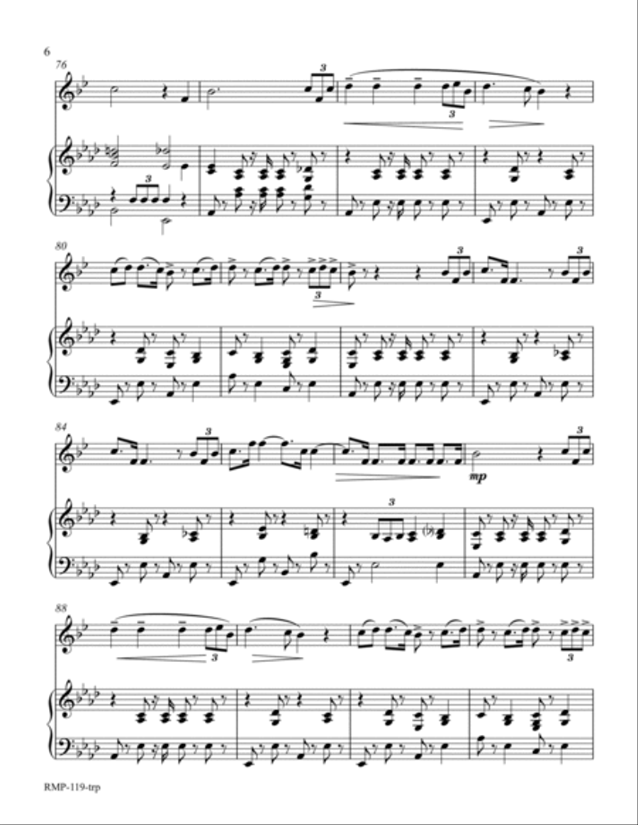 Verdi - Triumphal March from Aida (for Trumpet with piano accompaniment) Verdi - Triumphal March from Aida (for Trumpet with piano accompaniment) B-Flat Trumpet scores gallery preview page 6