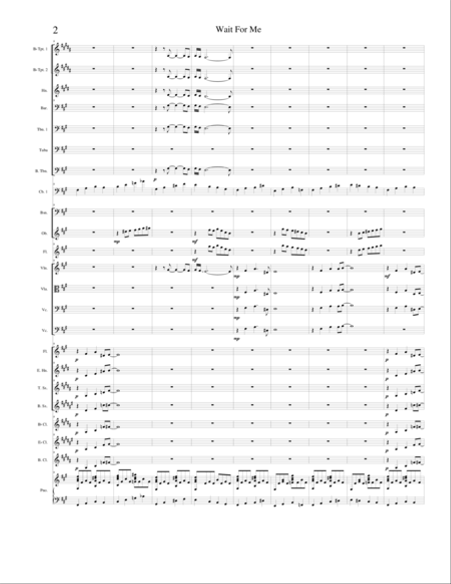 Wait For Me English Horn scores gallery preview page 2