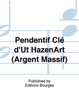 Pendentif Clé d'Ut HazenArt (Argent Massif)