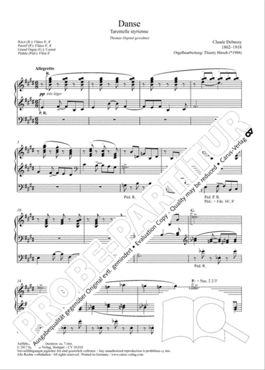 Danse (Tarantelle styrienne) Organ scores gallery preview page 6