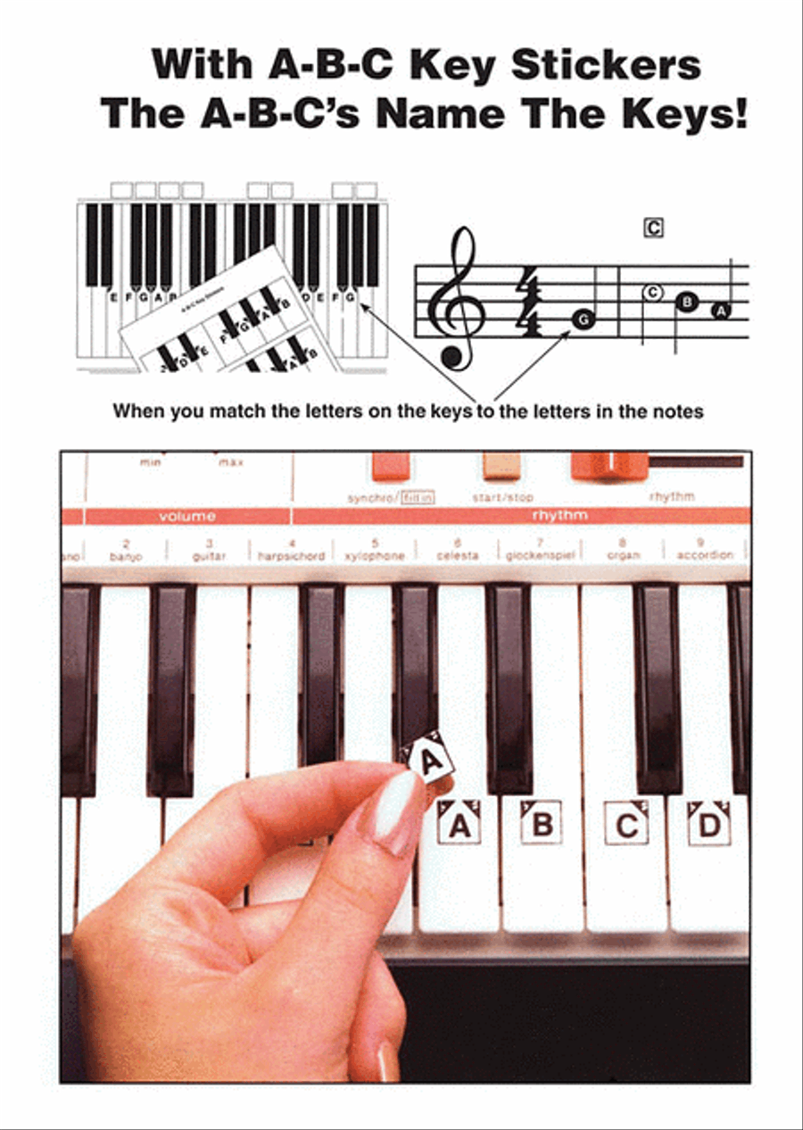 ABC Keyboard Stickers Piano scores gallery preview page 3