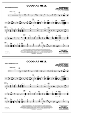 Good As Hell (arr. Matt Conaway and Jack Holt) - Multiple Bass Drums
