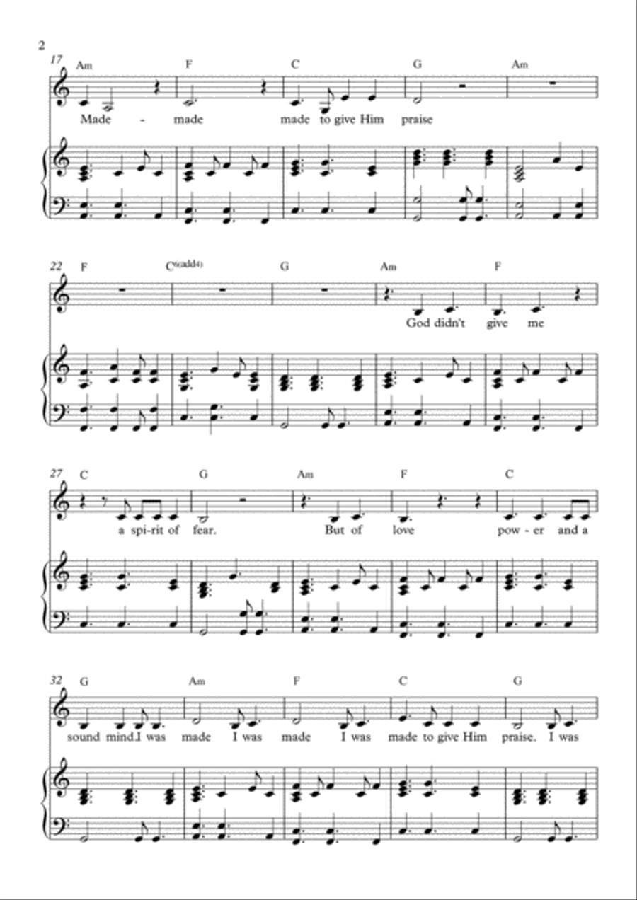 I Was Made Voice scores gallery preview page 2