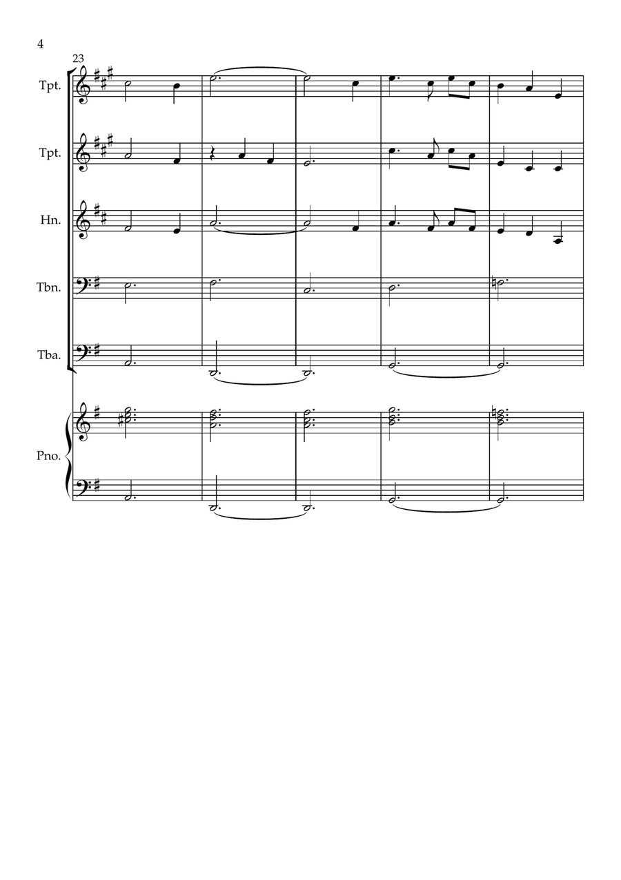 Amazing Grace Horn scores gallery preview page 4