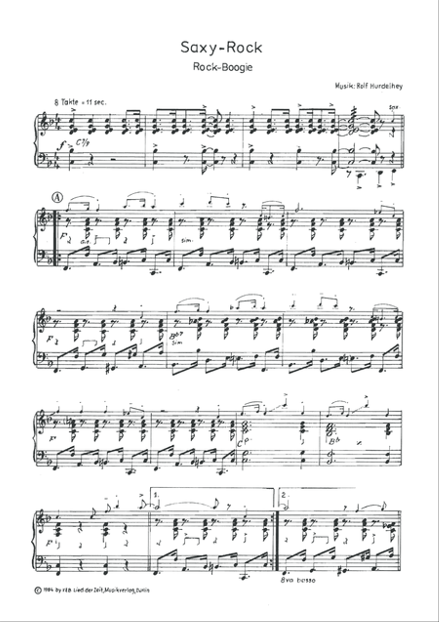Saxy-Rock Saxy-Rock Saxophone scores gallery preview page 3