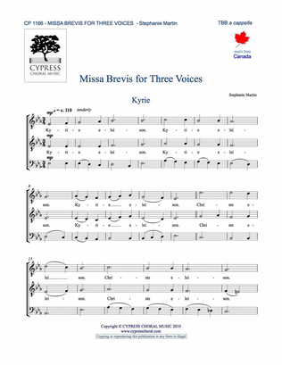 Missa Brevis for Three Voices