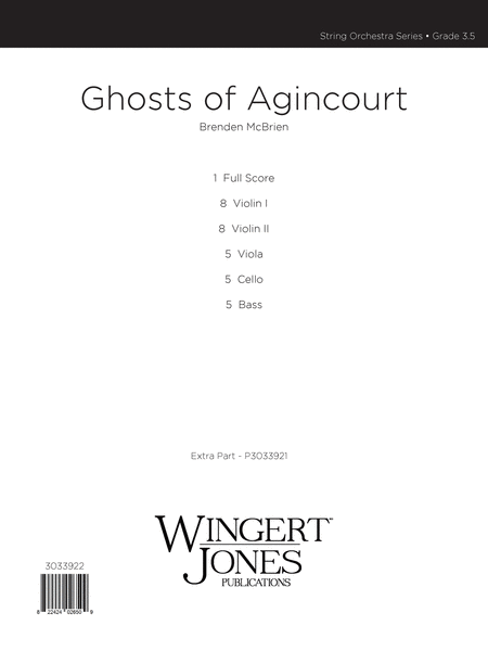 Ghosts of Agincourt by Brendan Mcbrien String Orchestra - Sheet Music