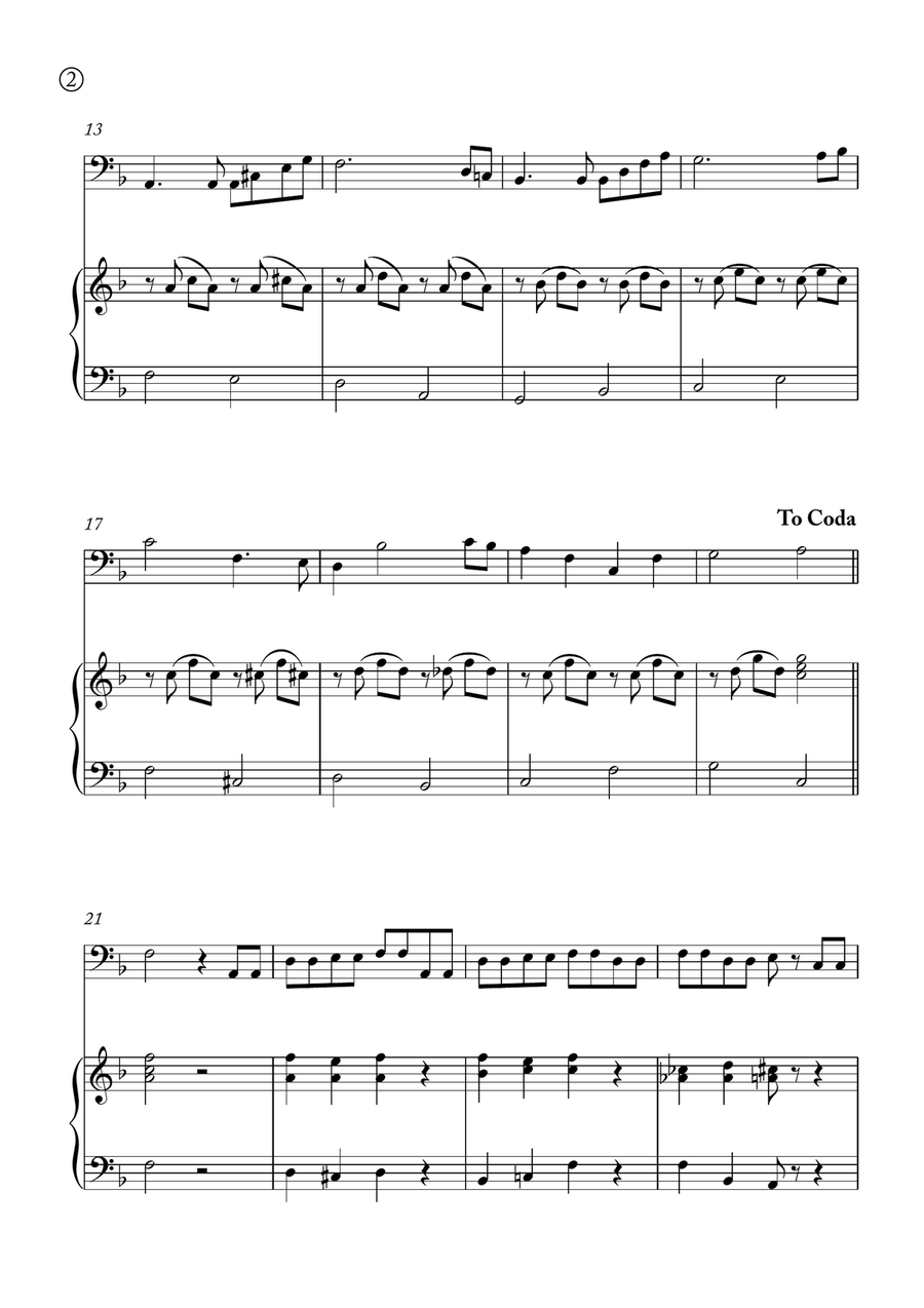 Hymne A L'amour Piano scores gallery preview page 2