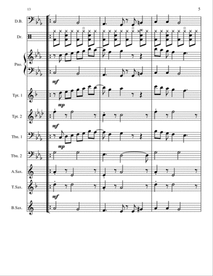 King's Mountain Jazz Ensemble scores gallery preview page 5