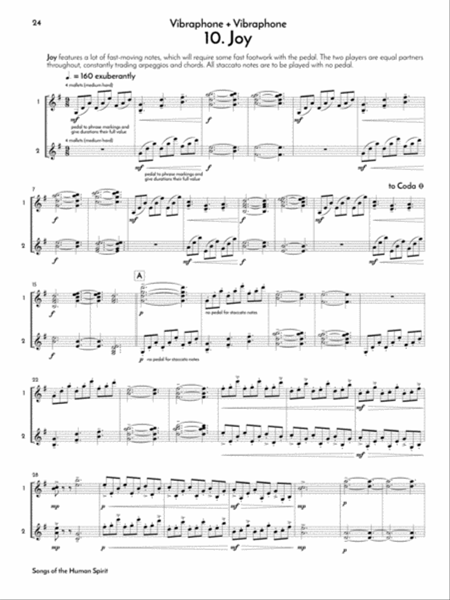 Songs of the Human Spirit Marimba scores gallery preview page 11
