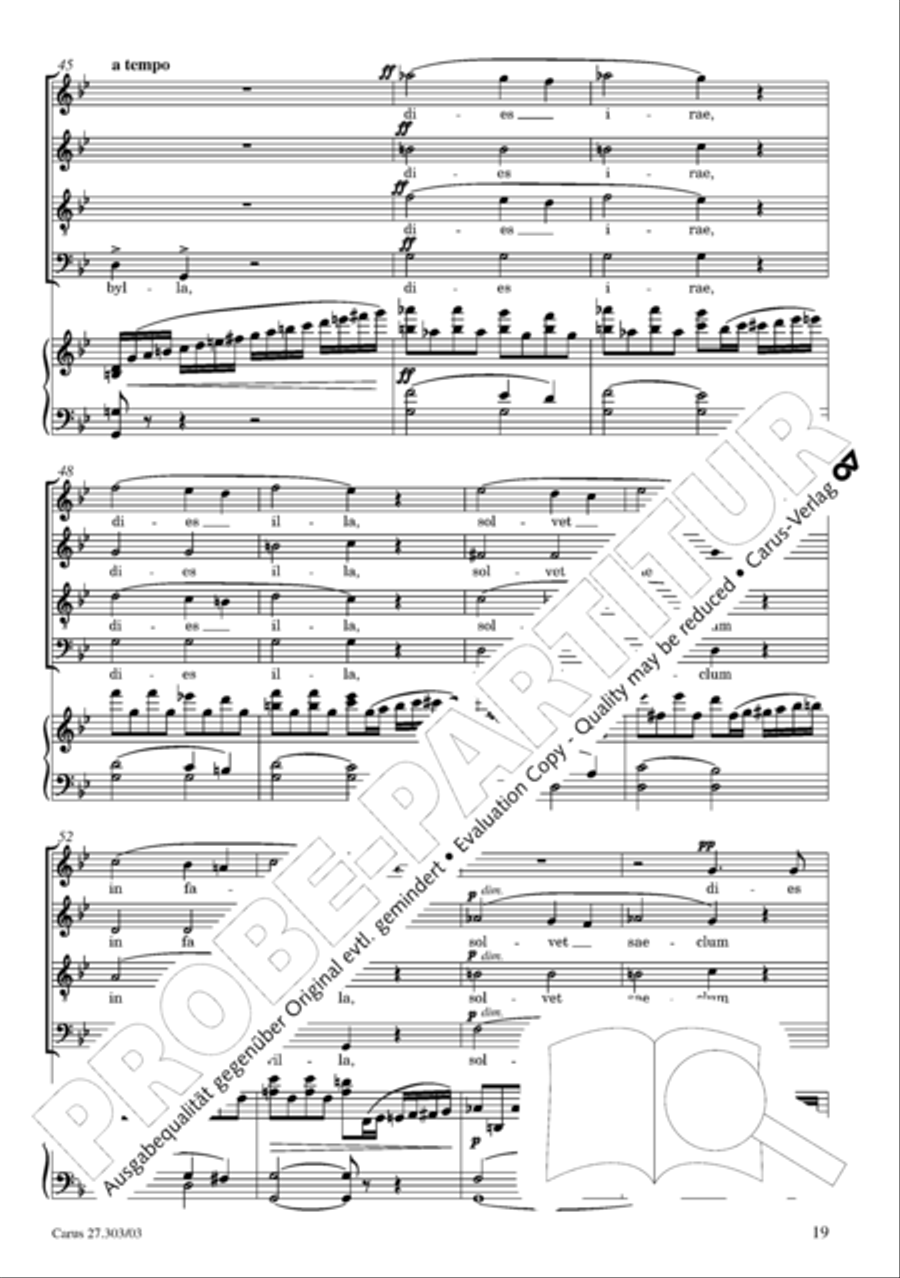Messa da Requiem 4-Part scores gallery preview page 20