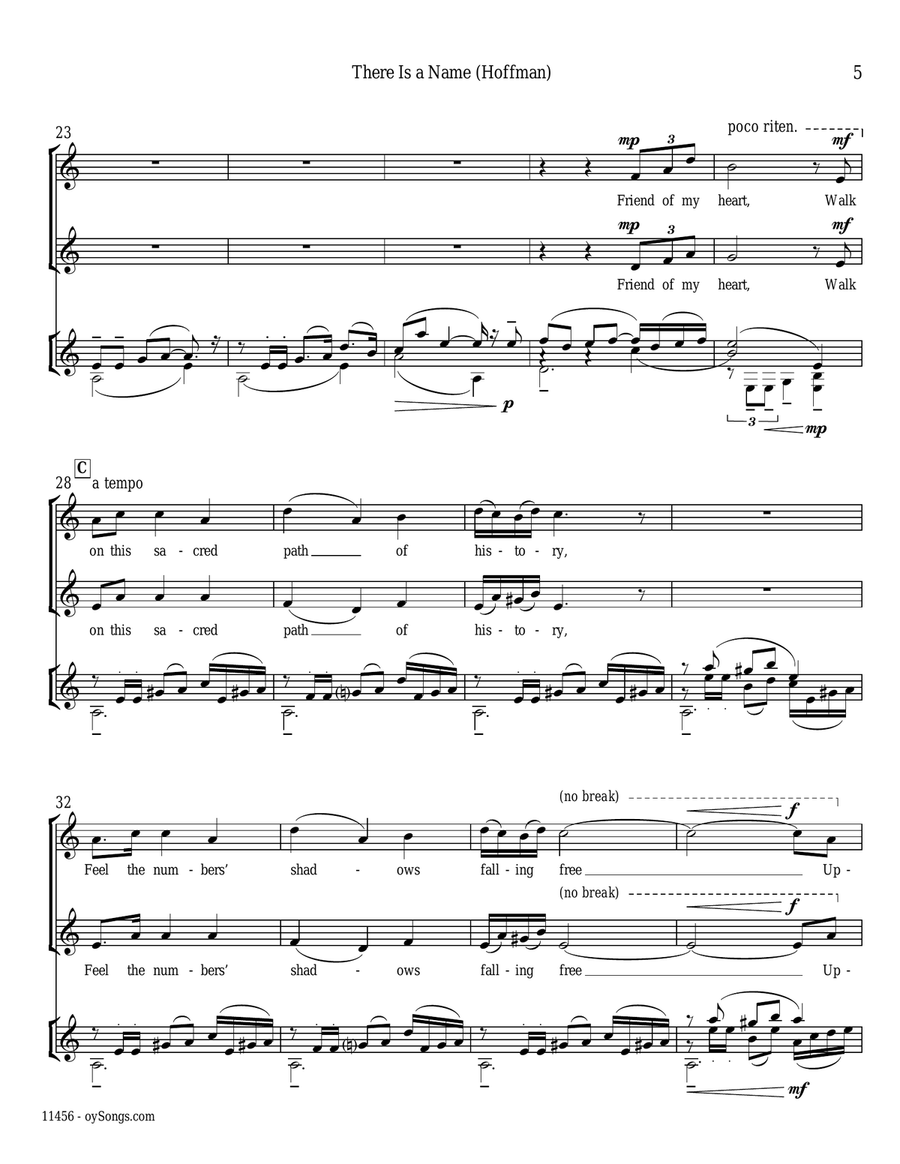 There Is A Name There Is A Name 2-Part scores gallery preview page 3