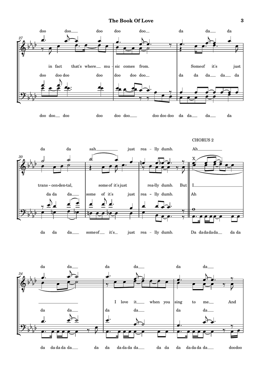 The Book Of Love The Book Of Love TTBB scores gallery preview page 3