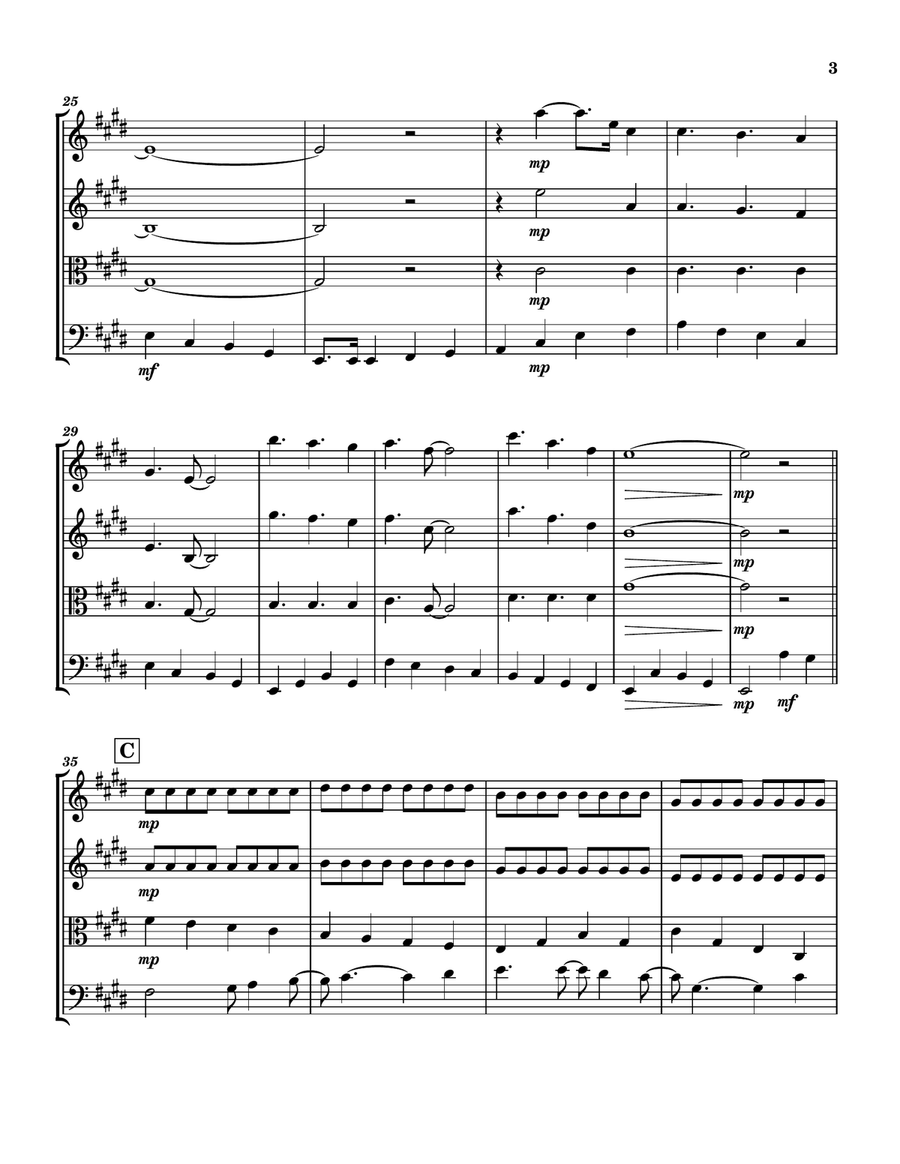 All My Loving String Quartet scores gallery preview page 3